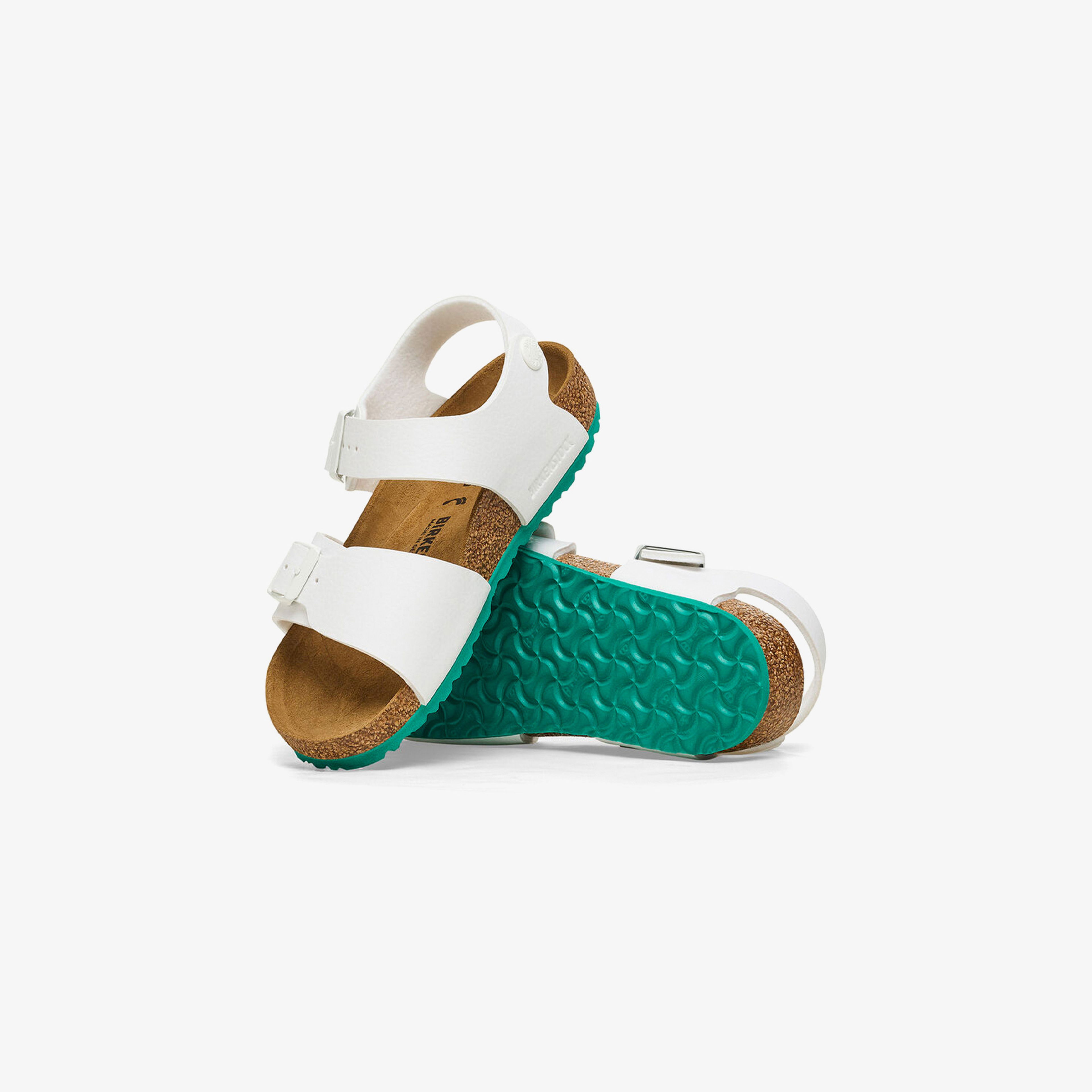 Birkenstock New York Bf Desert Soil Çocuk Beyaz Sandalet