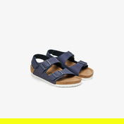 Birkenstock Milano Tex Canvas Vegan Bebek Lacivert Sandalet