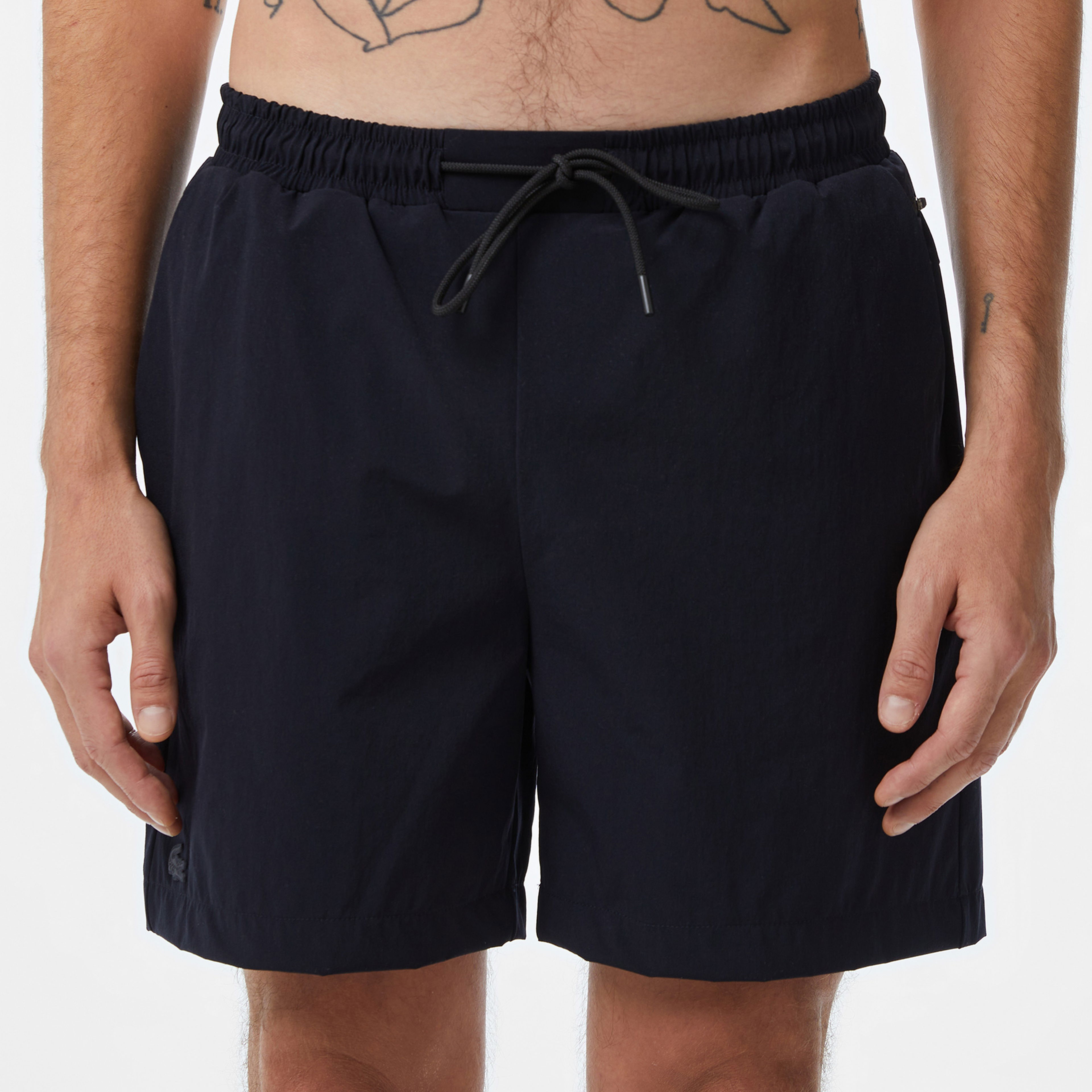 Lacoste Erkek Regular Fit Desenli Lacivert Mayo