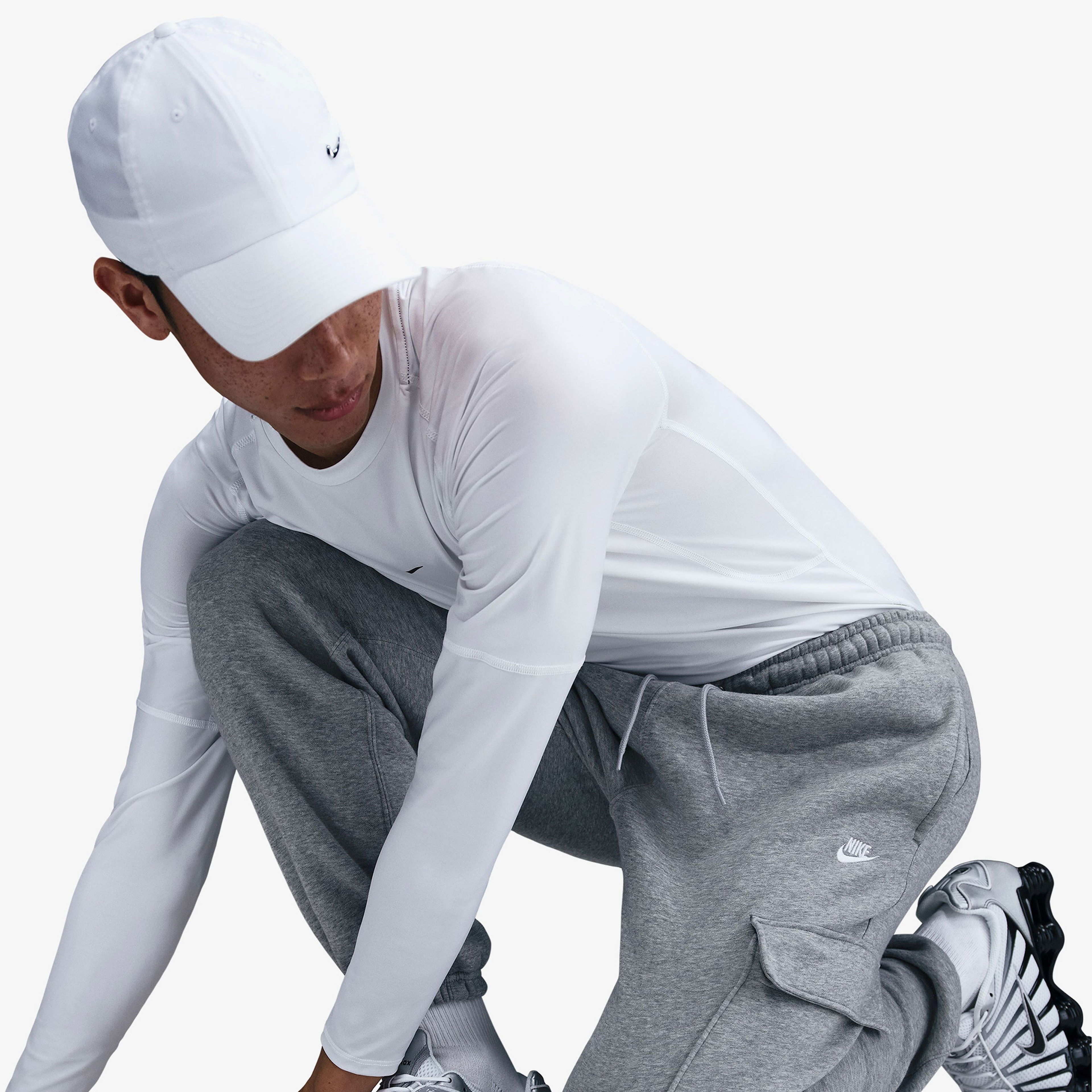 Nike Club Fleece Kargo Erkek Gri Eşofman Altı