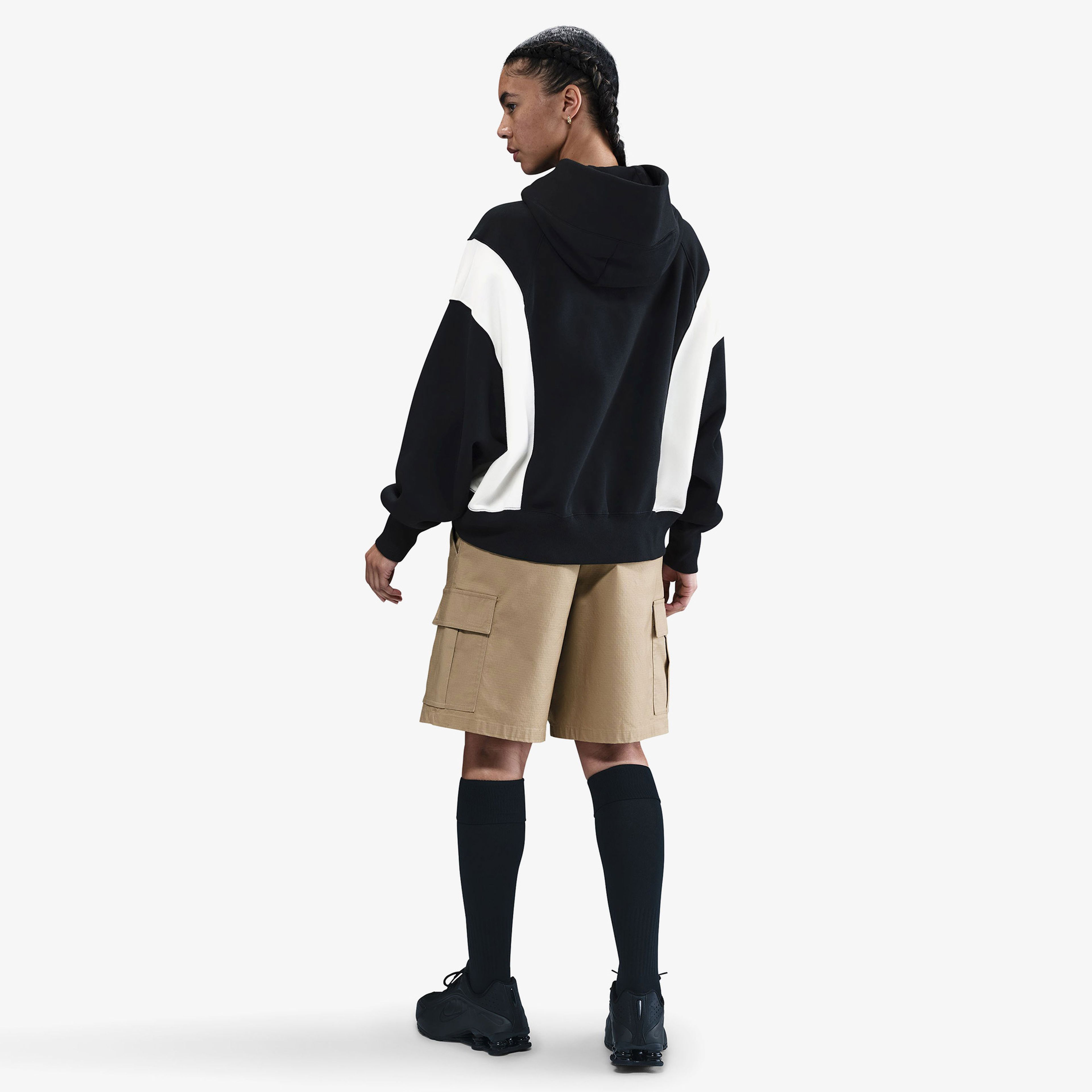 Nike Sportswear Phoenix Fleece Remix Kadın Siyah Sweatshirt