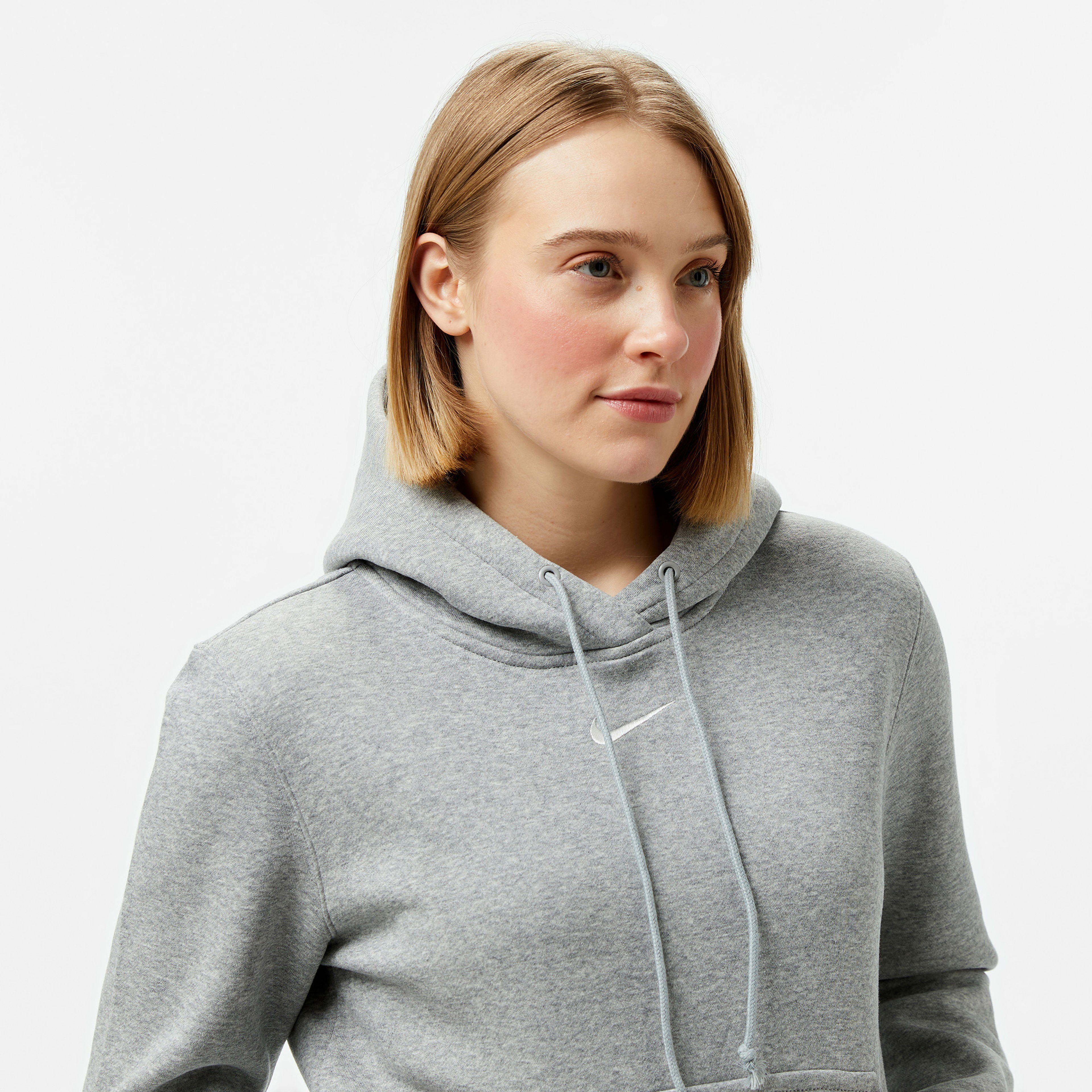 Nike Sportswear Phoenix Fleece Kadın Gri Sweatshirt