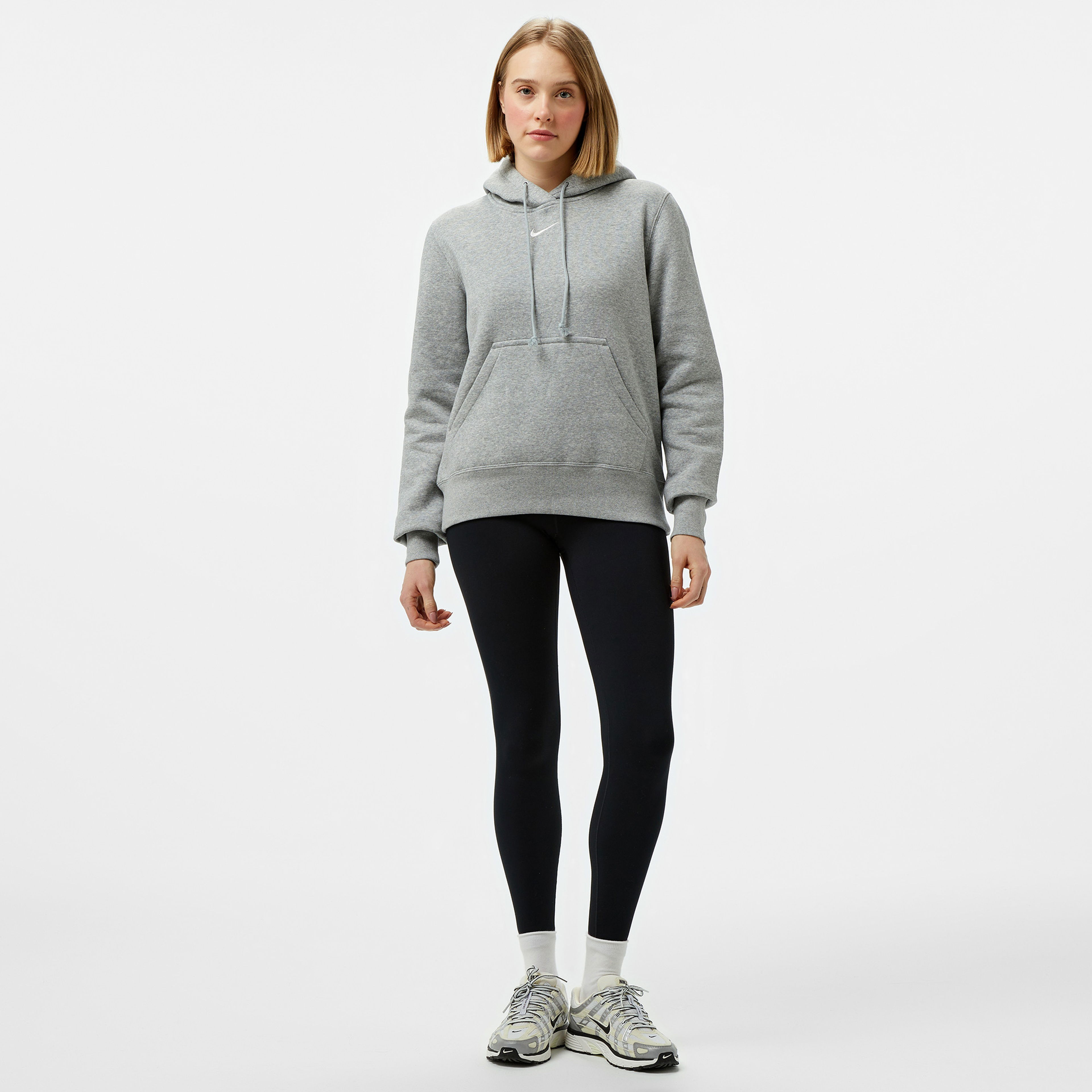 Nike Sportswear Phoenix Fleece Kadın Gri Sweatshirt
