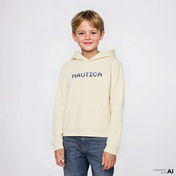 Nautica Knit Active Top Çocuk Krem Sweatshirt