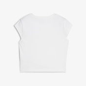 Puma Wardrobe Ess Ribbed Baby Kadın Beyaz T-Shirt
