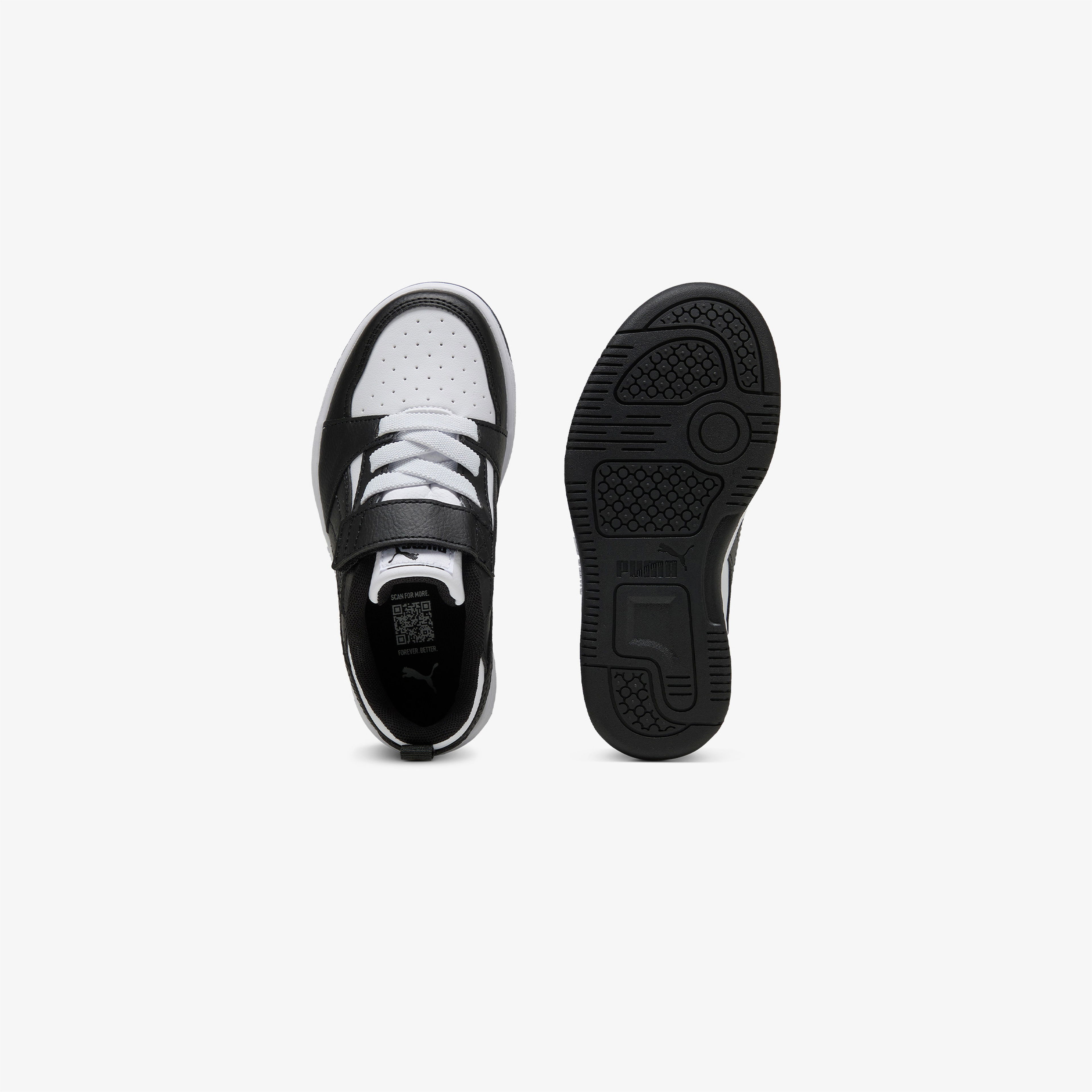 Puma Rebound V6 Low Çocuk Beyaz Spor Ayakkabı