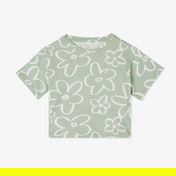 Nautica Kız Çocuk Yeşil Regular Fit Baskılı T-Shirt
