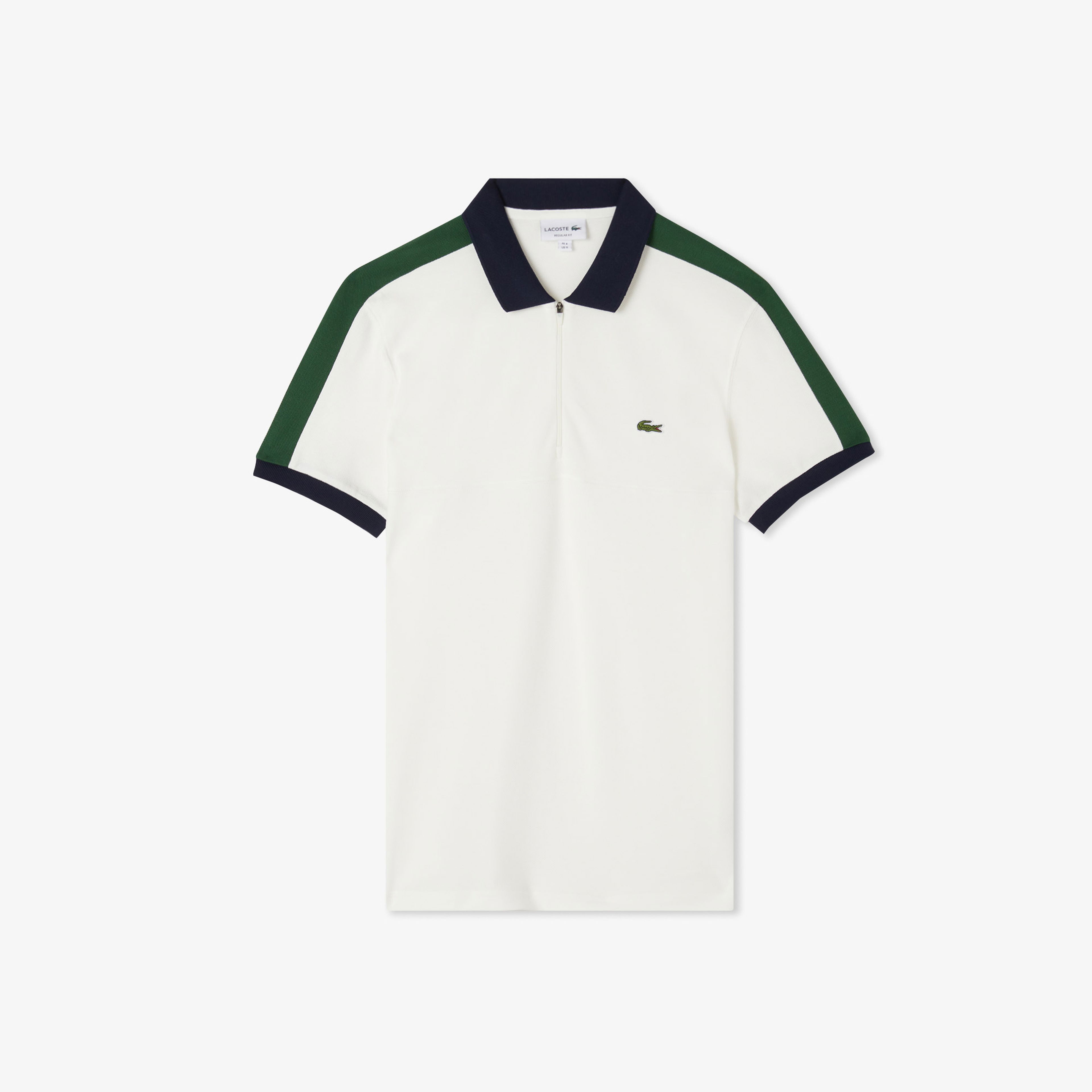 Lacoste Erkek Regular Fit  Renk Bloklu Beyaz Polo