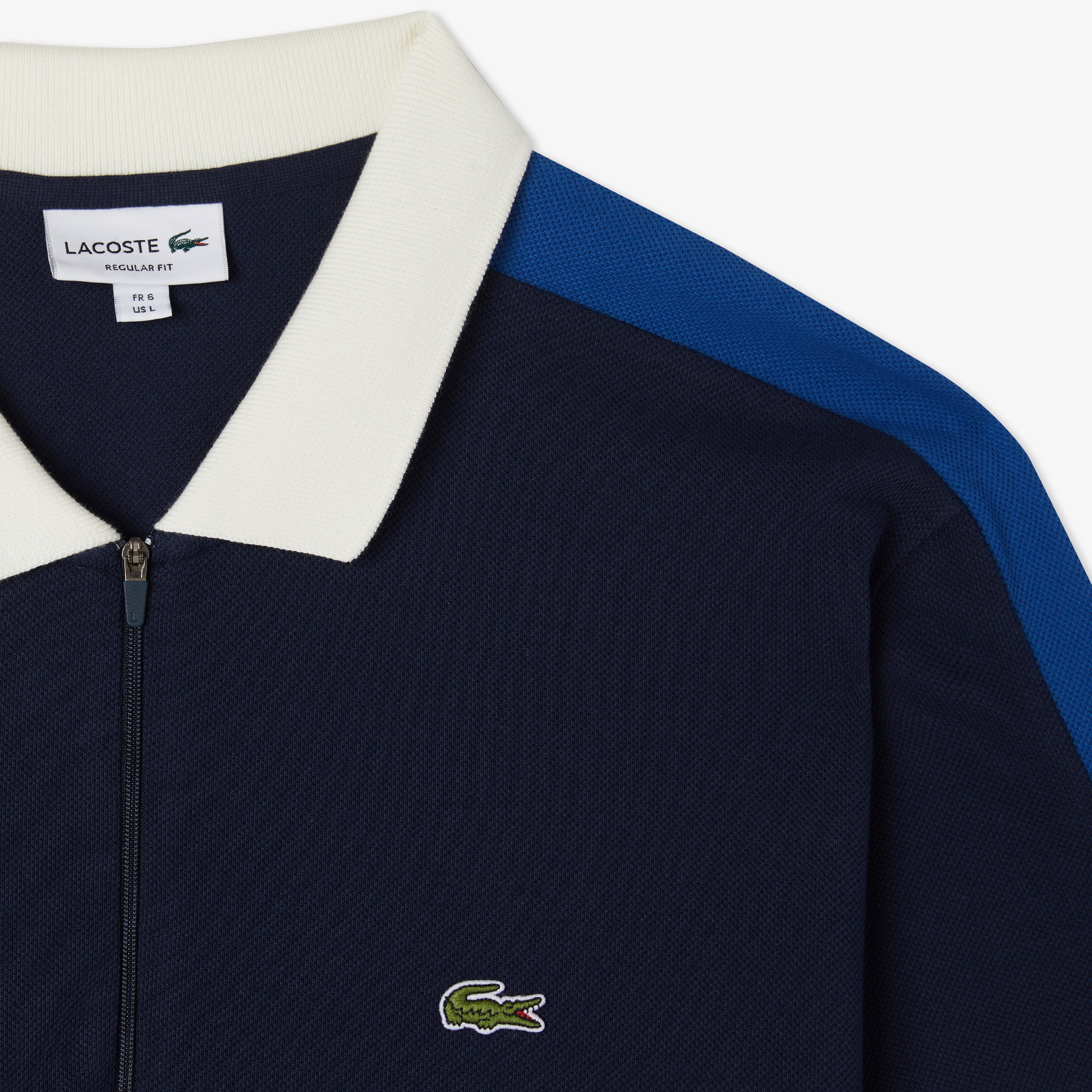 Lacoste Erkek Regular Fit  Renk Bloklu Lacivert Polo