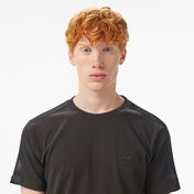 Lacoste Erkek Oversize Fit Bisiklet Yaka Siyah T-Shirt