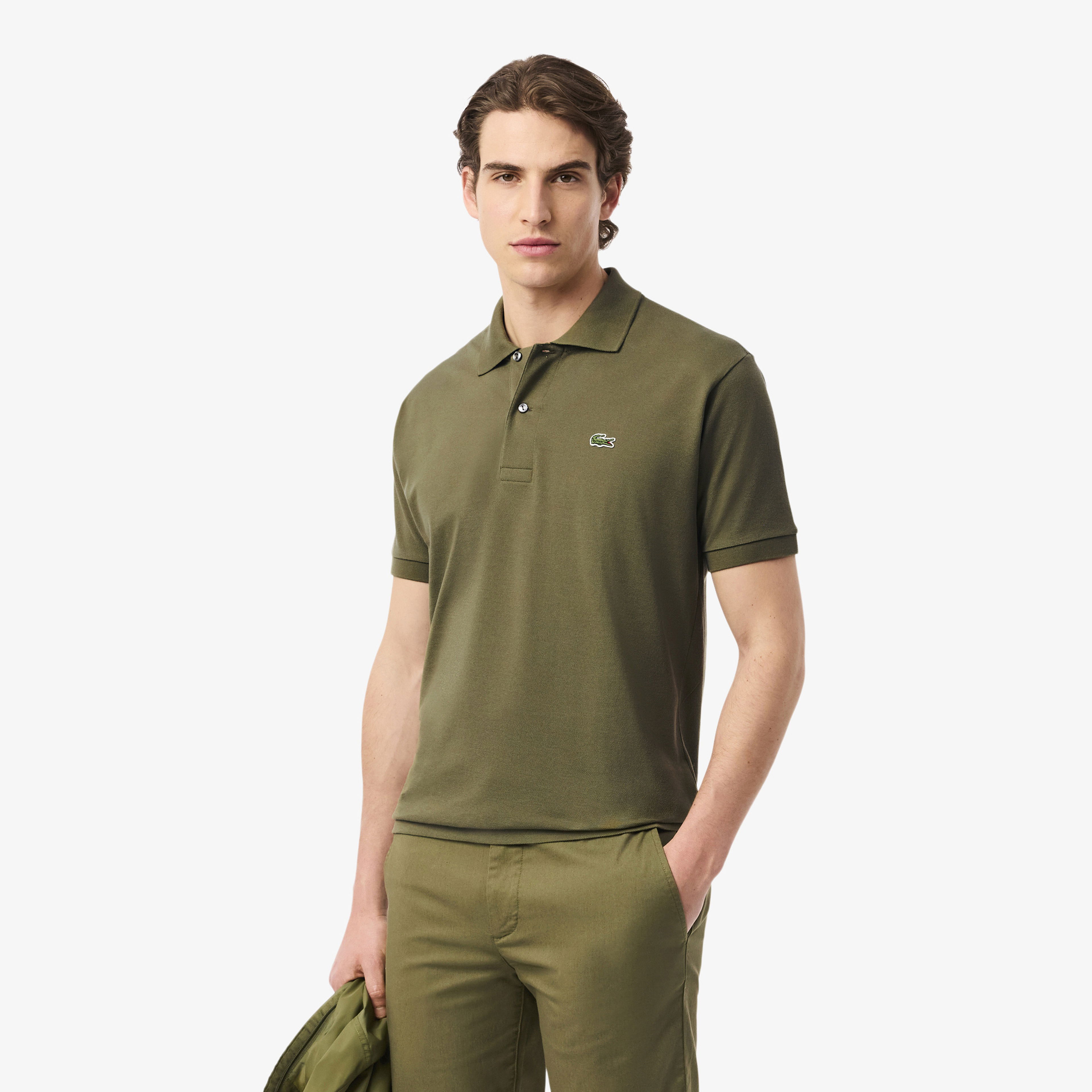 Lacoste L.12.12 Erkek Classic Fit Koyu Haki Polo