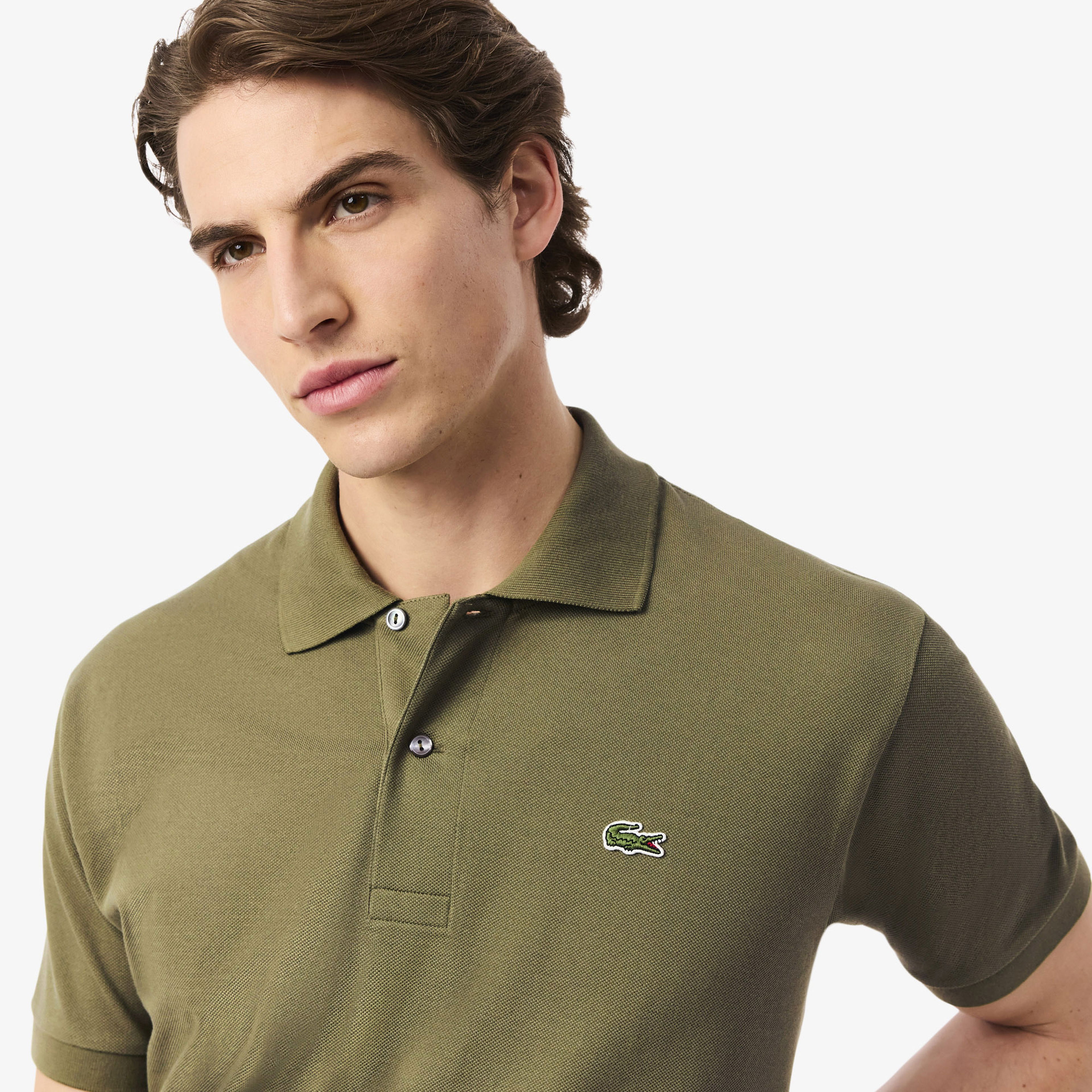 Lacoste L.12.12 Erkek Classic Fit Koyu Haki Polo